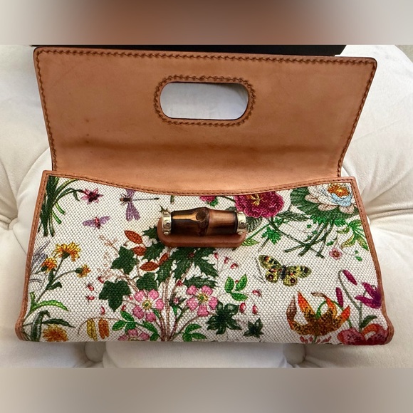 Gucci Blooms Floral Long Leather Bamboo Bifold Wallet - Picture 3 of 15